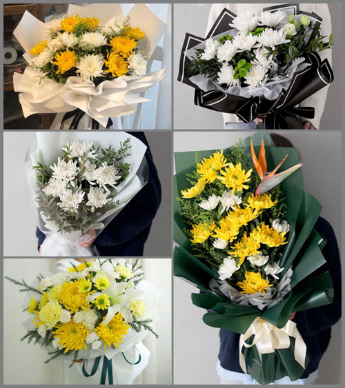 浙江省丽水缙云县溶江乡花楼山村白事花束代送